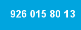 926 015 80 13 926 015 80 13